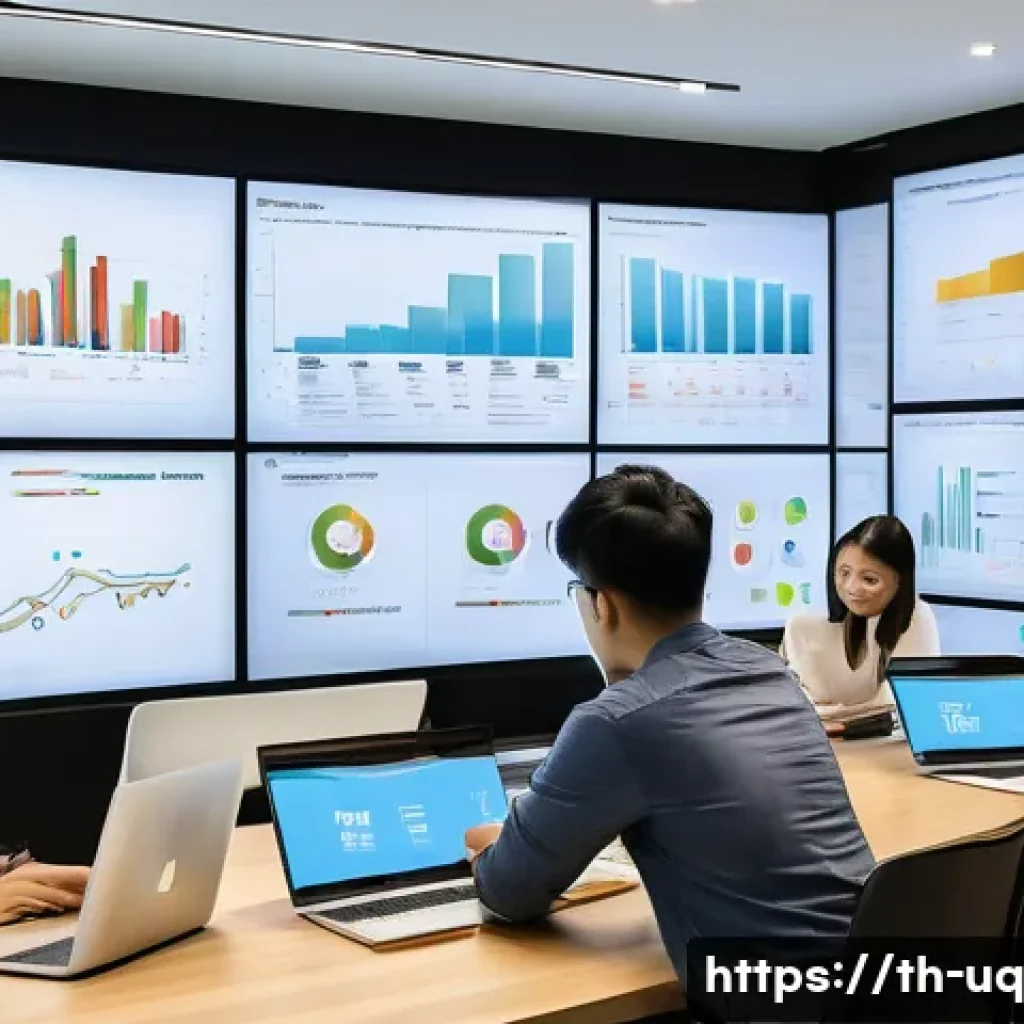 고객 여정 맵핑을 통한 피드백 수집 방법 - A detailed modern office scene in Bangkok with a diverse Thai marketing team analyzing customer jour...