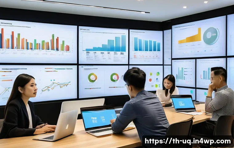 고객 여정 맵핑을 통한 피드백 수집 방법 - A detailed modern office scene in Bangkok with a diverse Thai marketing team analyzing customer jour...